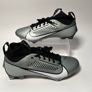 Nike Vapor Edge Pro 360 2 Silver Black Football Cleats DA5456 002 Men’s Size
